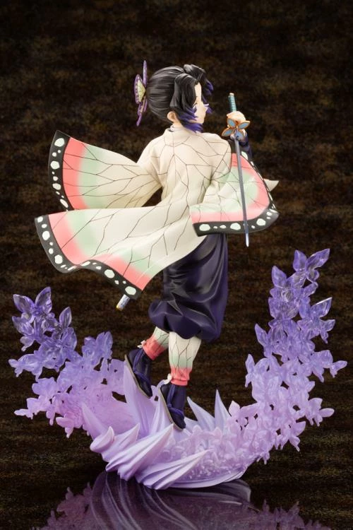 Kotobukiya 1/8 Demon Slayer: Kimetsu No Yaiba Shinobu Kocho ArtFX J Scale Statue PP975 W/ Bonus Face 5 Kotobukiya 1/8 Demon Slayer: Kimetsu No Yaiba Shinobu Kocho ArtFX J Scale Statue PP975 W/ Bonus Face - Image 3