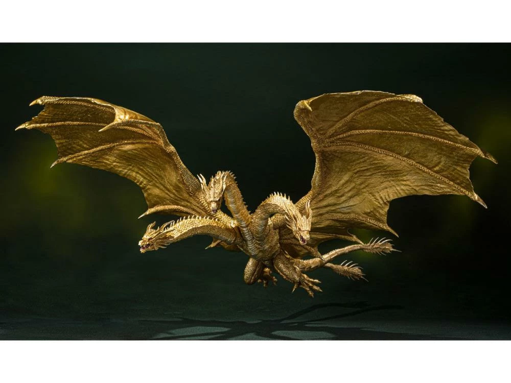 Bandai S.H. Monsterarts Godzilla: King Of The Monsters Ghidorah (Special Color Version) Action Figure 5 Bandai S.H. Monsterarts Godzilla: King Of The Monsters Ghidorah (Special Color Version) Action Figure - Image 3