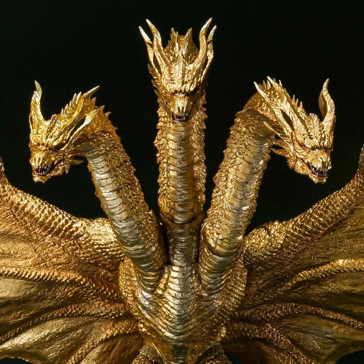 Bandai S.H. Monsterarts Godzilla: King Of The Monsters Ghidorah (Special Color Version) Action Figure 8 Bandai S.H. Monsterarts Godzilla: King Of The Monsters Ghidorah (Special Color Version) Action Figure - Image 6