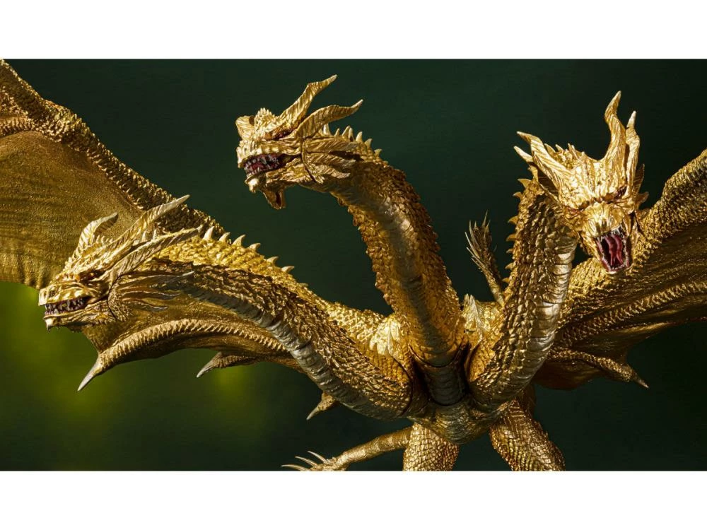 Bandai S.H. Monsterarts Godzilla: King Of The Monsters Ghidorah (Special Color Version) Action Figure 7 Bandai S.H. Monsterarts Godzilla: King Of The Monsters Ghidorah (Special Color Version) Action Figure - Image 5