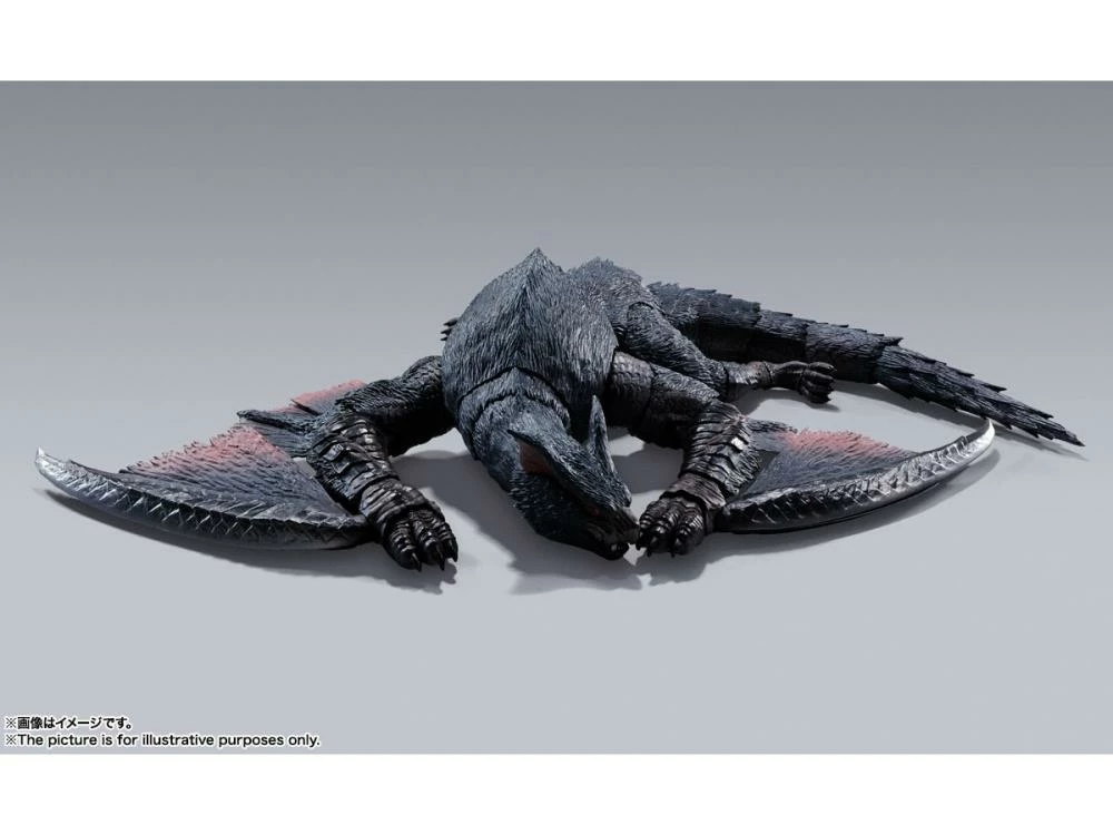 Bandai S.H. MonsterArts Monster Hunter Nargacuga Action Figure (With 1st Run Bonus) 9 Bandai S.H. MonsterArts Monster Hunter Nargacuga Action Figure (With 1st Run Bonus) - Image 7