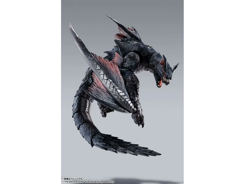 Bandai S.H. MonsterArts Monster Hunter Nargacuga Action Figure (With 1st Run Bonus) 6 Bandai S.H. MonsterArts Monster Hunter Nargacuga Action Figure (With 1st Run Bonus) - Image 4