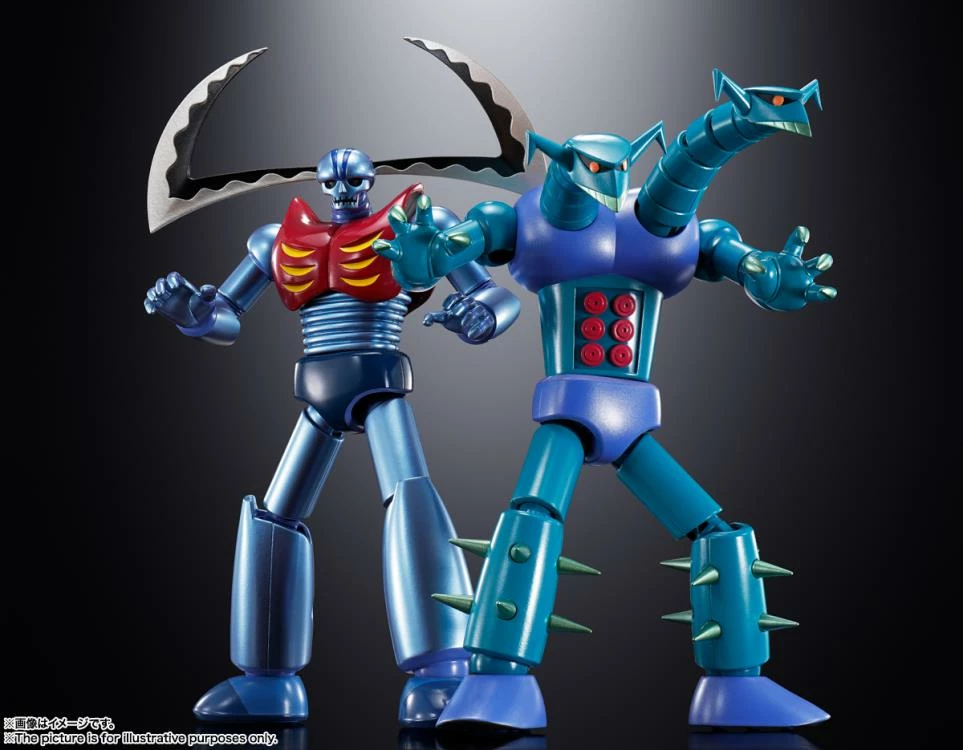 Bandai Soul Of Chogokin GX-25R Garada K-7 And GX-26R Doublas M-2 Mazinger Z Action Figure 3 Bandai Soul Of Chogokin GX-25R Garada K-7 And GX-26R Doublas M-2 Mazinger Z Action Figure
