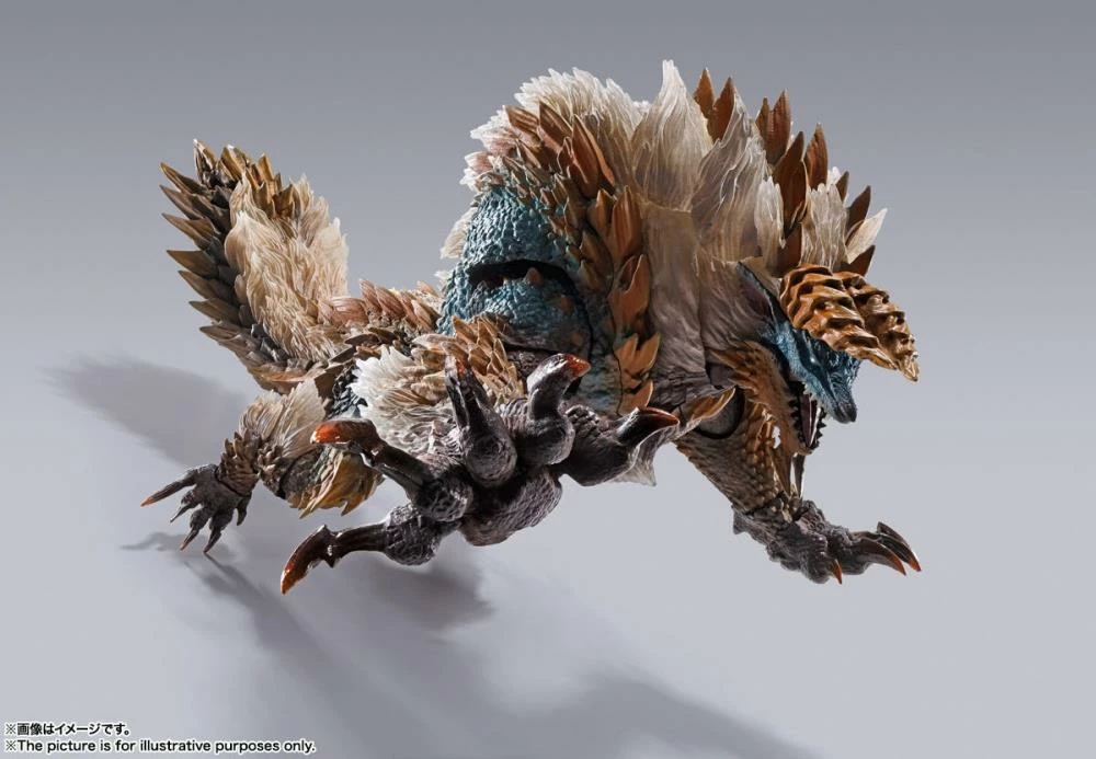 Bandai S.H. MonsterArts Monster Hunter World Iceborne Zinogre Action Figure 5 Bandai S.H. MonsterArts Monster Hunter World Iceborne Zinogre Action Figure - Image 3