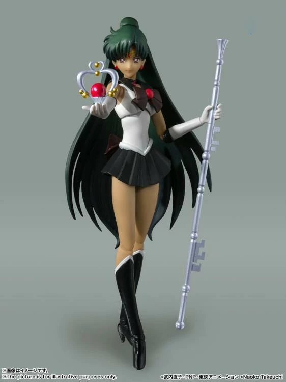 Bandai S.H. Figuarts Sailor Pluto Animation Color Edition Sailor Moon Action Figure 5 Bandai S.H. Figuarts Sailor Pluto Animation Color Edition Sailor Moon Action Figure - Image 3