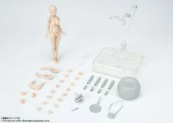 Bandai S.H. Figuarts Woman Female Body Chan DX (Yabuki Kentaro Ver.) Pale Orange Color Ver. Action Figure