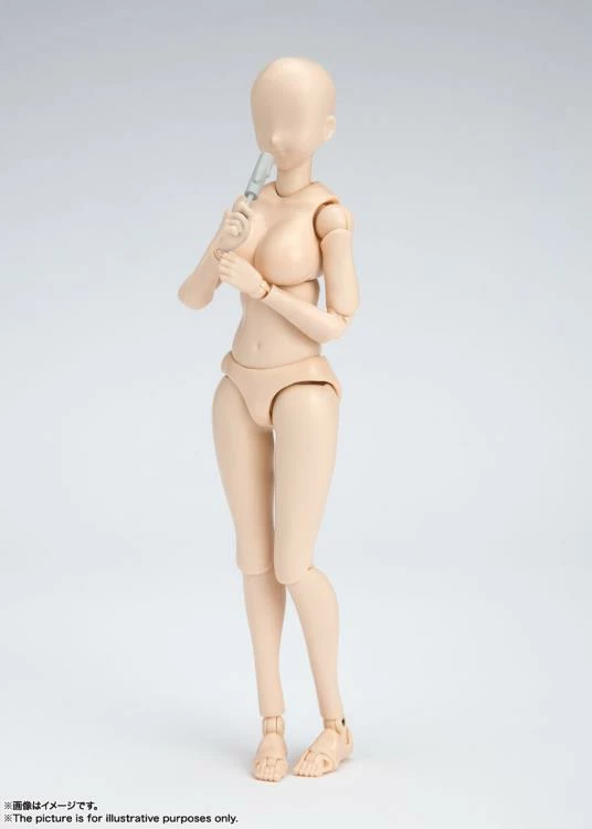 Bandai S.H. Figuarts Woman Female Body Chan DX (Yabuki Kentaro Ver.) Pale Orange Color Ver. Action Figure 4 Bandai S.H. Figuarts Woman Female Body Chan DX (Yabuki Kentaro Ver.) Pale Orange Color Ver. Action Figure - Image 2