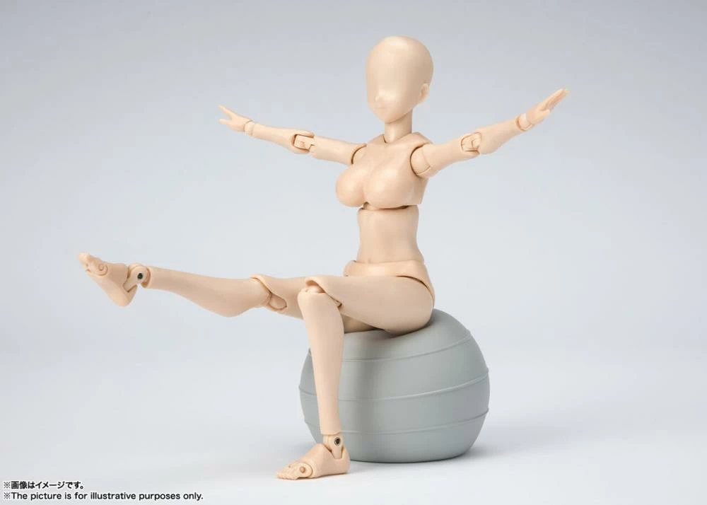 Bandai S.H. Figuarts Woman Female Body Chan DX (Yabuki Kentaro Ver.) Pale Orange Color Ver. Action Figure 8 Bandai S.H. Figuarts Woman Female Body Chan DX (Yabuki Kentaro Ver.) Pale Orange Color Ver. Action Figure - Image 6