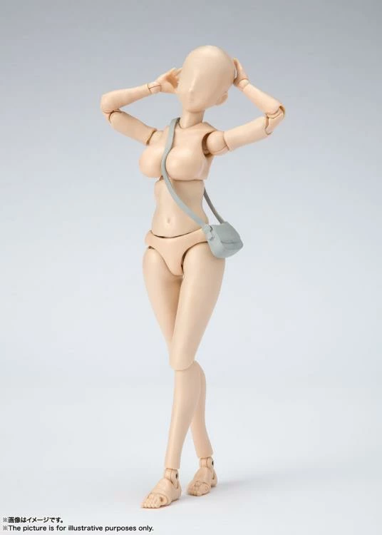 Bandai S.H. Figuarts Woman Female Body Chan DX (Yabuki Kentaro Ver.) Pale Orange Color Ver. Action Figure 5 Bandai S.H. Figuarts Woman Female Body Chan DX (Yabuki Kentaro Ver.) Pale Orange Color Ver. Action Figure - Image 3