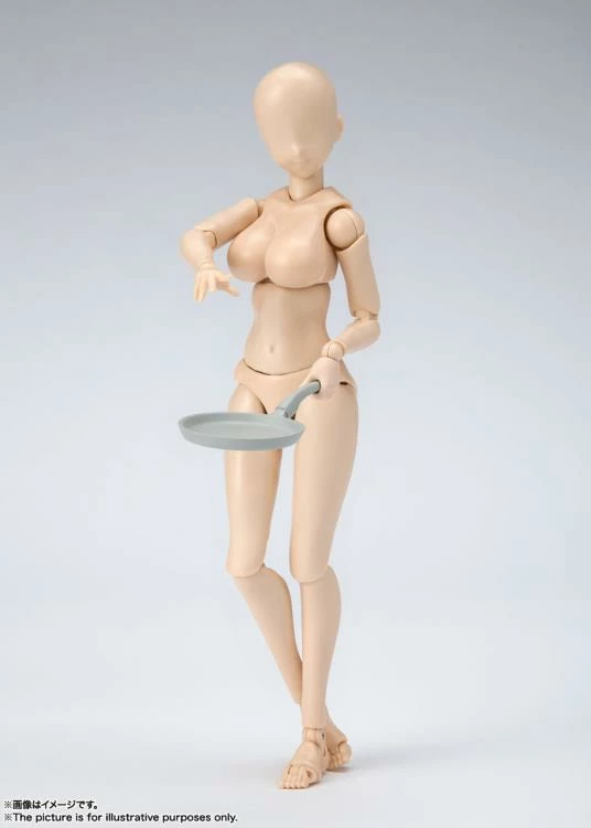 Bandai S.H. Figuarts Woman Female Body Chan DX (Yabuki Kentaro Ver.) Pale Orange Color Ver. Action Figure 6 Bandai S.H. Figuarts Woman Female Body Chan DX (Yabuki Kentaro Ver.) Pale Orange Color Ver. Action Figure - Image 4