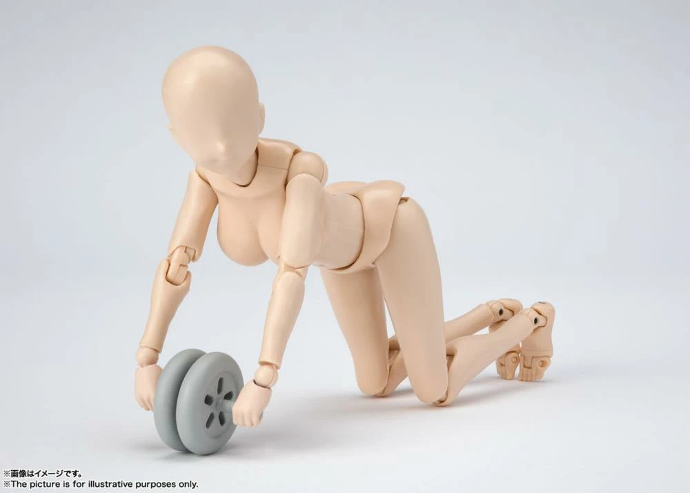 Bandai S.H. Figuarts Woman Female Body Chan DX (Yabuki Kentaro Ver.) Pale Orange Color Ver. Action Figure 7 Bandai S.H. Figuarts Woman Female Body Chan DX (Yabuki Kentaro Ver.) Pale Orange Color Ver. Action Figure - Image 5