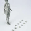Bandai S.H. Figuarts Woman Female Body Chan (Yabuki Kentaro Ver.) Wireframe Gray Color Ver. Action Figure -GOOD SMILE COMPANY Shop 4573102633002e