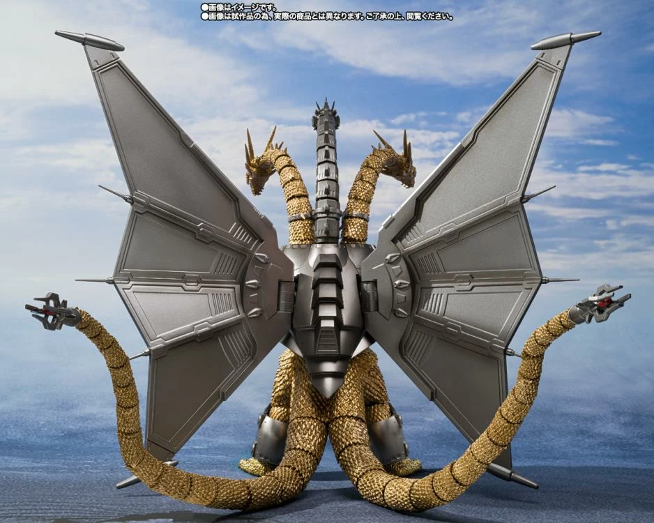 Bandai S.H. Monsterarts Godzilla Vs. King Ghidorah Mecha King Ghidorah (Decisive Battle Set) Action Figure 4 Bandai S.H. Monsterarts Godzilla Vs. King Ghidorah Mecha King Ghidorah (Decisive Battle Set) Action Figure - Image 2