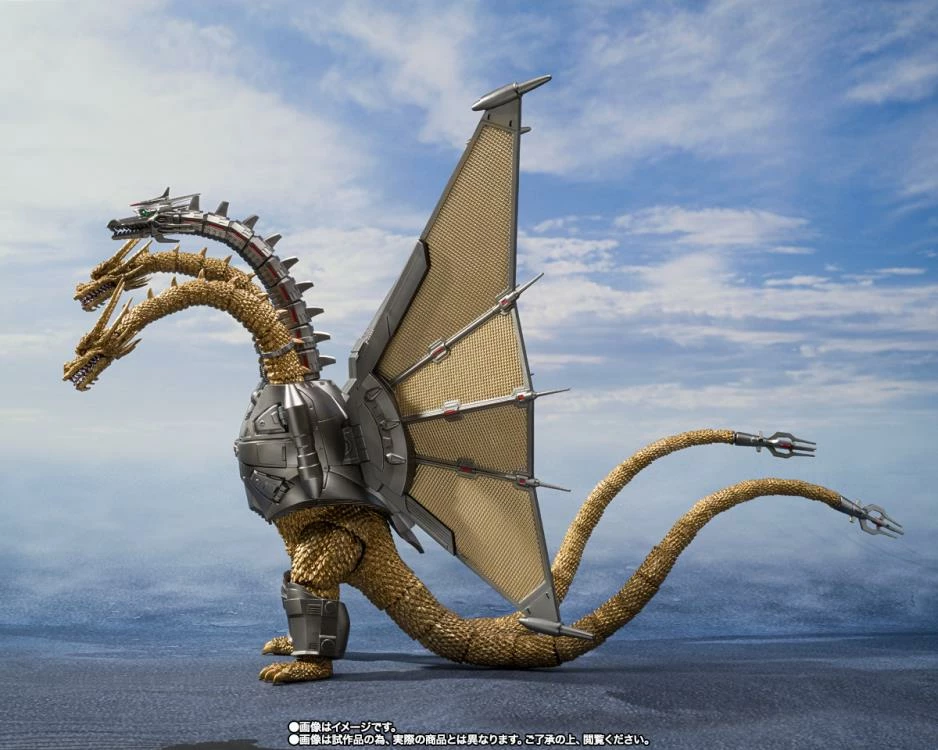 Bandai S.H. Monsterarts Godzilla Vs. King Ghidorah Mecha King Ghidorah (Decisive Battle Set) Action Figure 5 Bandai S.H. Monsterarts Godzilla Vs. King Ghidorah Mecha King Ghidorah (Decisive Battle Set) Action Figure - Image 3