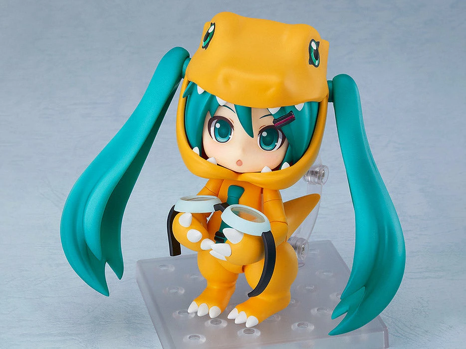 GOOD SMILE COMPANY Nendoroid #1439 Hatsune Miku Kigurumi Agumon Ver. Vocaloid X Digimon 7 GOOD SMILE COMPANY Nendoroid #1439 Hatsune Miku Kigurumi Agumon Ver. Vocaloid X Digimon - Image 5