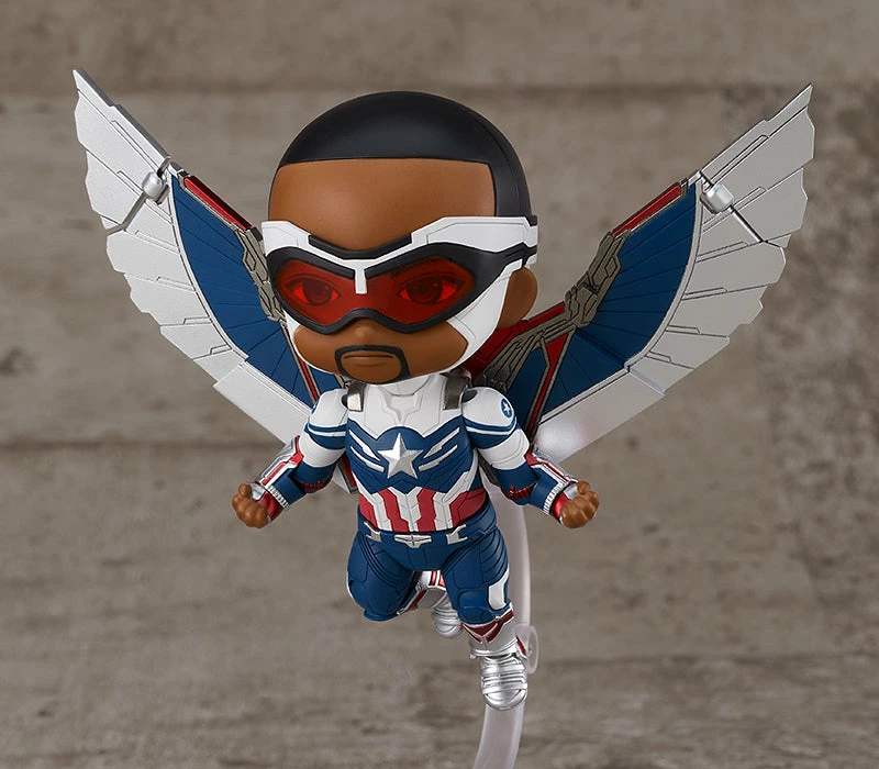 GOOD SMILE COMPANY Nendoroid #1618-DX Captain America (Sam Wilson) The Falcon And The Winter Soldier 4 GOOD SMILE COMPANY Nendoroid #1618-DX Captain America (Sam Wilson) The Falcon And The Winter Soldier - Image 2
