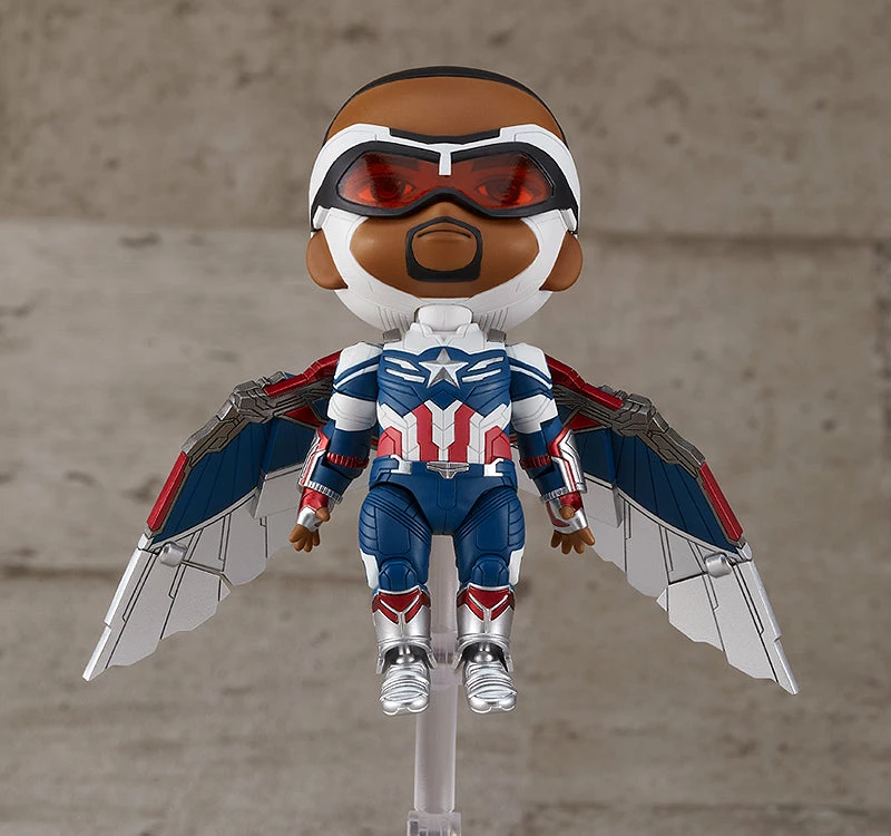 GOOD SMILE COMPANY Nendoroid #1618-DX Captain America (Sam Wilson) The Falcon And The Winter Soldier 5 GOOD SMILE COMPANY Nendoroid #1618-DX Captain America (Sam Wilson) The Falcon And The Winter Soldier - Image 3