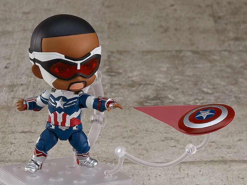 GOOD SMILE COMPANY Nendoroid #1618-DX Captain America (Sam Wilson) The Falcon And The Winter Soldier 8 GOOD SMILE COMPANY Nendoroid #1618-DX Captain America (Sam Wilson) The Falcon And The Winter Soldier - Image 6