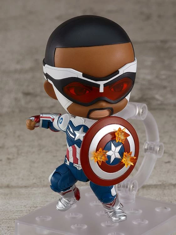 GOOD SMILE COMPANY Nendoroid #1618-DX Captain America (Sam Wilson) The Falcon And The Winter Soldier 7 GOOD SMILE COMPANY Nendoroid #1618-DX Captain America (Sam Wilson) The Falcon And The Winter Soldier - Image 5