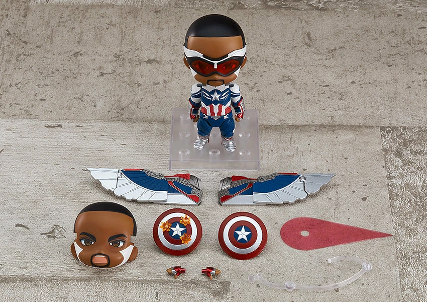 GOOD SMILE COMPANY Nendoroid #1618-DX Captain America (Sam Wilson) The Falcon And The Winter Soldier 3 GOOD SMILE COMPANY Nendoroid #1618-DX Captain America (Sam Wilson) The Falcon And The Winter Soldier