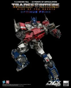 ThreeZero Transformers: Rise Of The Beasts Optimus Prime DLX Action Figure -GOOD SMILE COMPANY Shop 4895250807334d
