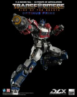 ThreeZero Transformers: Rise Of The Beasts Optimus Prime DLX Action Figure -GOOD SMILE COMPANY Shop 4895250807334e