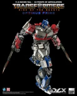ThreeZero Transformers: Rise Of The Beasts Optimus Prime DLX Action Figure -GOOD SMILE COMPANY Shop 4895250807334h