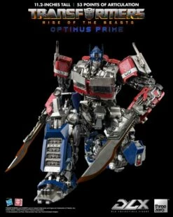 ThreeZero Transformers: Rise Of The Beasts Optimus Prime DLX Action Figure -GOOD SMILE COMPANY Shop 4895250807334i
