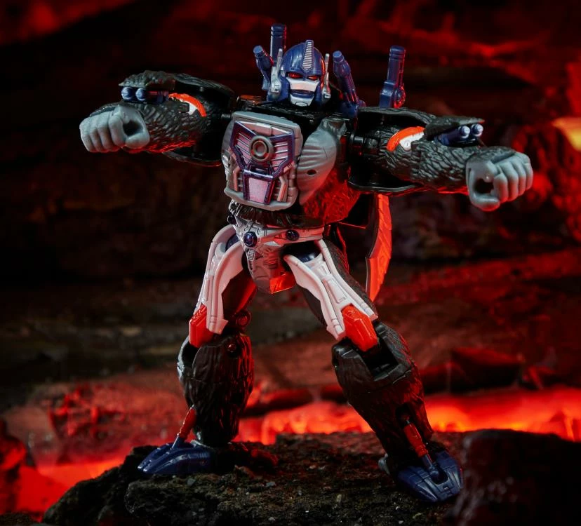 Hasbro Transformers Generations War For Cybertron: Kingdom Voyager Optimus Primal Action Figure WFC-K8 4 Hasbro Transformers Generations War For Cybertron: Kingdom Voyager Optimus Primal Action Figure WFC-K8 - Image 2
