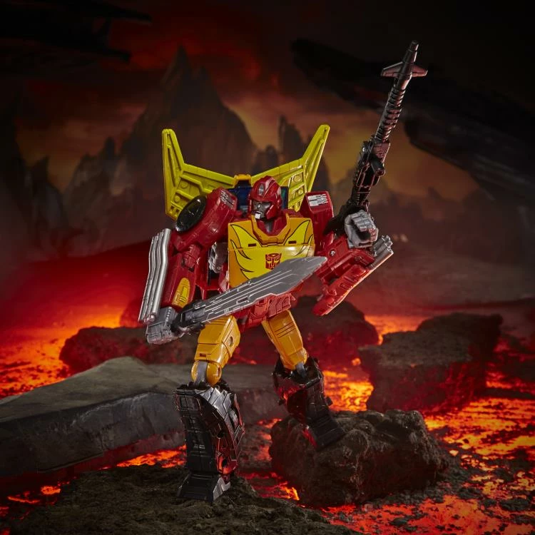 Hasbro Transformers Generations War For Cybertron: Kingdom Commander Rodimus Prime Action Figure WFC-K29 7 Hasbro Transformers Generations War For Cybertron: Kingdom Commander Rodimus Prime Action Figure WFC-K29 - Image 5