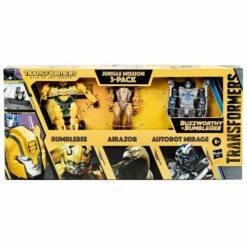 Hasbro Transformers Rise Of The Beast Buzzworthy Bumblebee Jungle Mission 3 Pack Bumblebee, Airazor, Mirage Action Figure -GOOD SMILE COMPANY Shop 5010996126504b