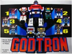 Six God Combination Godmars Godtron Space Combination Diecast Chogokin