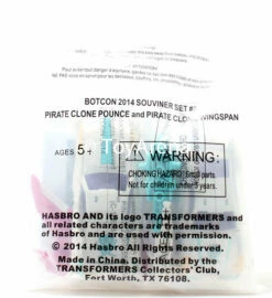 Hasbro Botcon 2014 Transformers Exclusive Set #3 Pirate Clone Pounce And Pirate Clone Wingspan Action Figures Souvenir Set #3