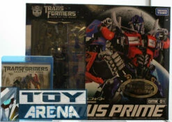 Transformers DOTM Exclusive Clear 1/35 Scale Optimus Prime DMK-01 Dual Model Kit W/ Blu Ray DVD Movie